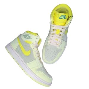 Nike Air Jordan 1 Zoom Comfort 2 Sneaker Citron Tint Dynamic Yellow NEW